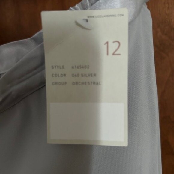 Womens Liz Claiborne silver halter pantsuit sz 12 - Picture 5 of 7